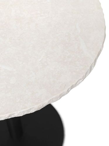 Ferm Living Mineral Café Tisch Ø: 60 cm – Bianco Curia