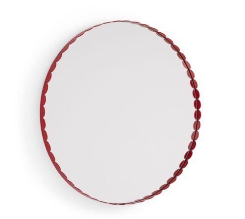 HAY Arcs Mirror Round Ø: 60 cm - Red