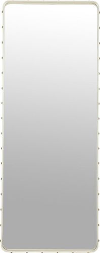 GUBI Adnet Wall Mirror Rectangular 70x180 cm - Cream Leather