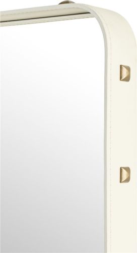GUBI Adnet Wandspiegel Rechteckig 70x180 cm - Cremefarbenes Leder
