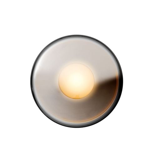 Design By Us Endless Wandleuchte Ø: 40 cm – Chrommetall/Spiegelglas