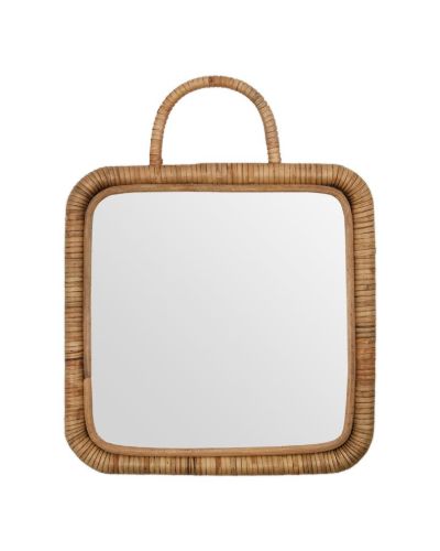 Meraki Spejl m. Ramme 28x28 cm - Natural