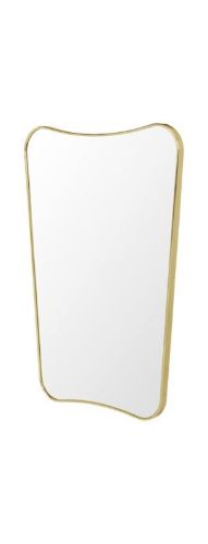 GUBI F.A. 33 Wall Mirror 54x80 cm - Polished Brass Base