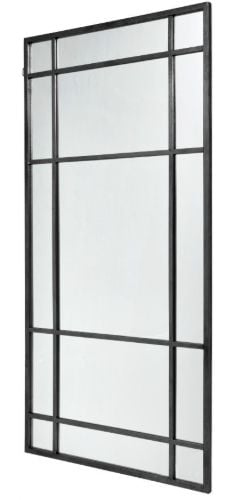 Nordal Spirit Iron Wall Mirror 204 x 102 cm - Black