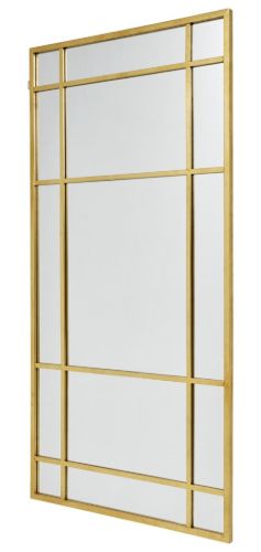 Nordal Spirit Iron Wall Mirror 204 x 102 cm - Gold 