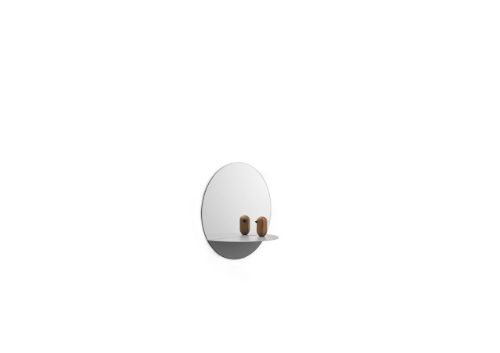 Normann Copenhagen Horizon Runder Wandspiegel Ø: 34 cm – Grau