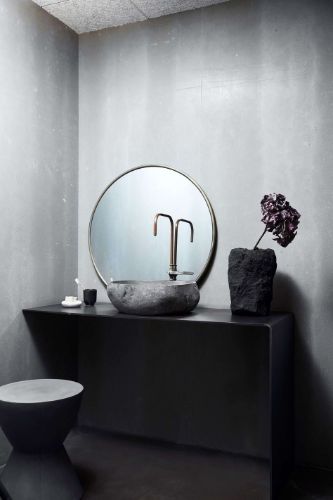Muubs Wandspiegel Rund Copenhagen L Ø: 110 cm - Messing