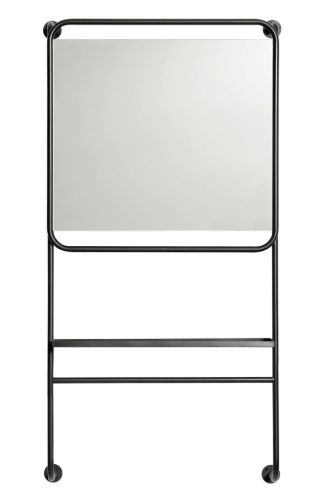 Muubs Spejl med hylde Copenhagen H: 120 cm - Sort
