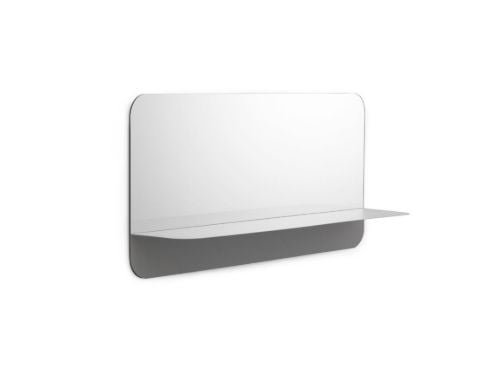 Normann Copenhagen Horizon Horisontalt Vægspejl L: 80 cm - Grå