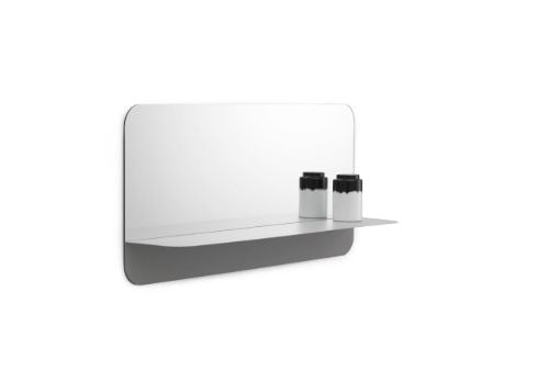 Normann Copenhagen Horizon Horizontaler Wandspiegel L: 80 cm – Grau