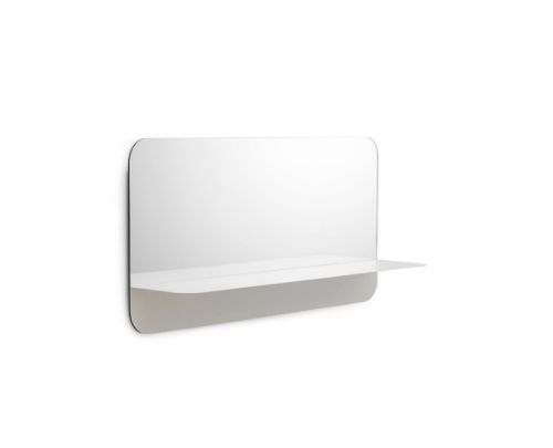 Normann Copenhagen Horizon Horisontalt Vægspejl L: 80 cm - Hvid
