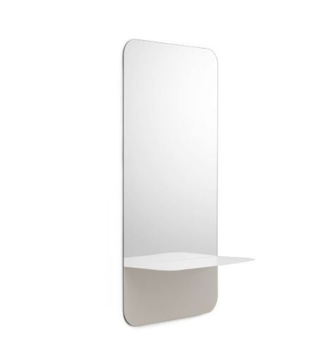 Normann Copenhagen Horizon Vertikalt Vægspejl 80x40 cm - Hvid