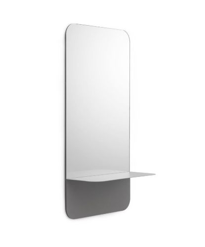 Normann Copenhagen Horizon Vertikalt Vægspejl 80x40 cm - Grå