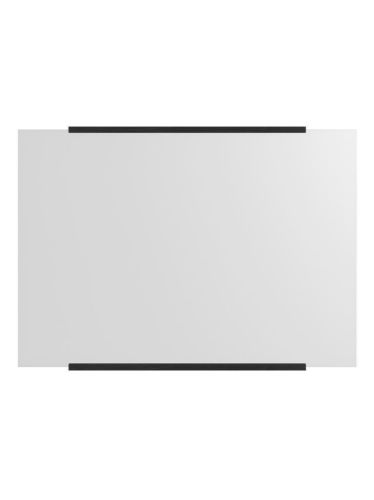 Moebe Rechteckiger Wandspiegel 70x100 cm – Schwarz gebeizte Eiche