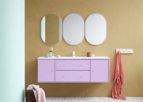 Montana Look Ovaler Spiegel 46,8 x 69,6 cm – 156 Oyster