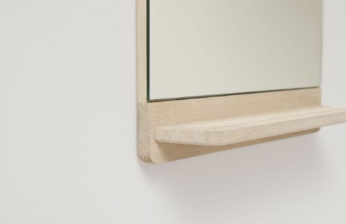 Form & Refine Rim Vægspejl H: 67,5 cm – Weiß geölte Eiche