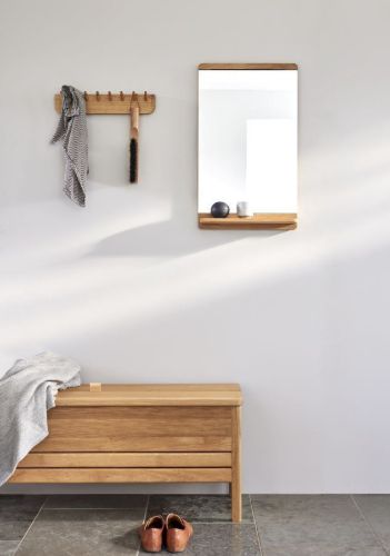 Form & Refine Rim Vægspejl H: 67,5 cm – Geölte Eiche
