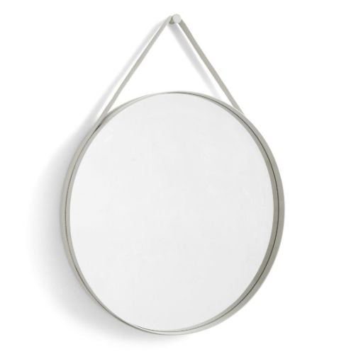 HAY Strap Mirror No. 2 Ø: 70 cm - Light Grey