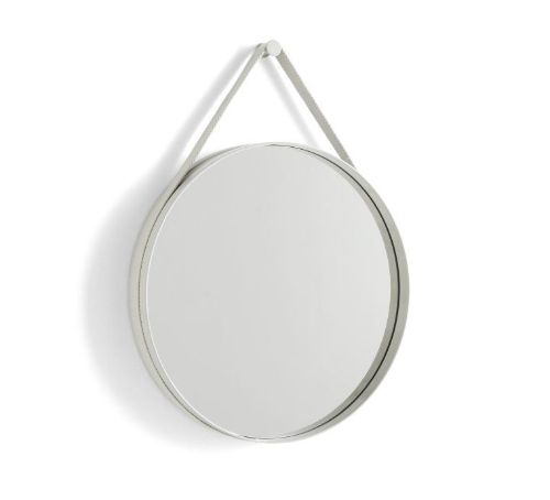 HAY Strap Mirror No. 2 Ø: 50 cm - Light Grey