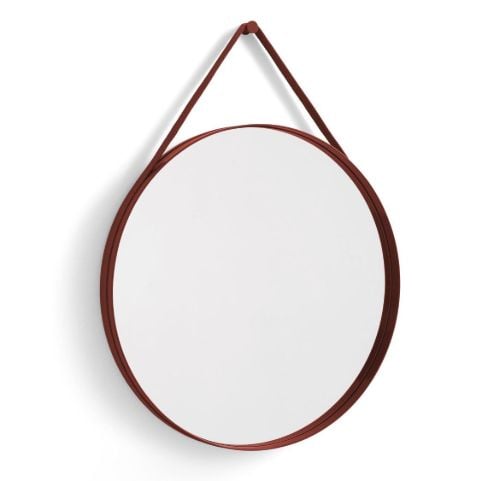 HAY Strap Mirror No. 2 Ø: 70 cm - Red