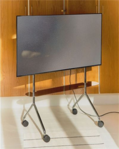 Sockel-Rohrregal für TV-Ständer 99 x 18 cm – Chrom