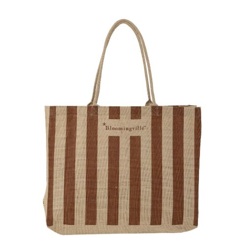 Bloomingville Bergamo Indkøbspose 38x49x10,5 cm - Brun