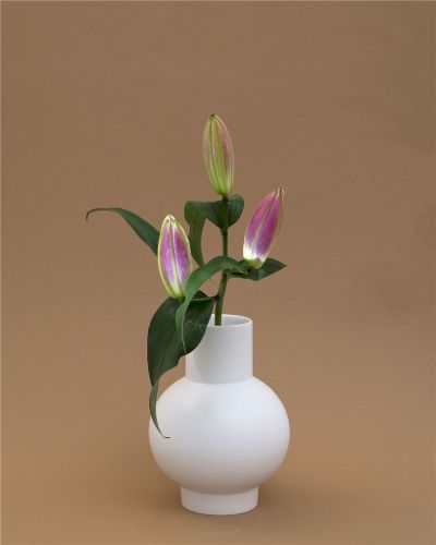 raawii Strøm Kleine Vase H: 16 cm – Vaporous Grey