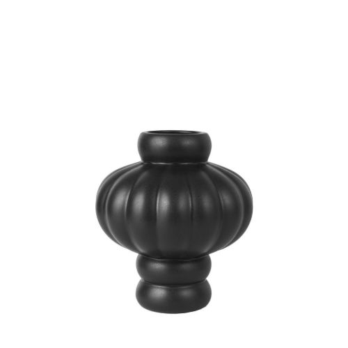 Louise Roe Balloon Vase #08 H: 30 cm - Ink Black 