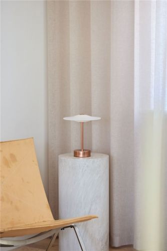 Piet Hein Sinus 22 Tragbare Tischleuchte H: 25 cm - Aluminium/Kupfer