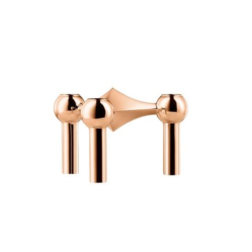 STOFF Nagel Candle Holder H: 6,9 cm - Rose Gold