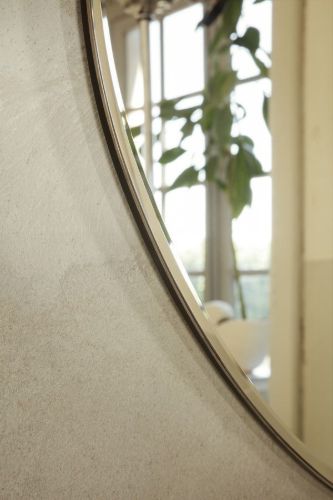 Ferm Living Teichspiegel klein 52 x 50 cm – dunkles Chrom