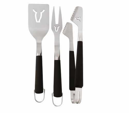 Beefeater 3 Dele Grill Redskabssæt - Rustfri Stål/Sort