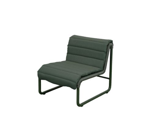 Cane-line Outdoor Kissen Für Al Dente Loungesessel - Textil/Dunkelgrün