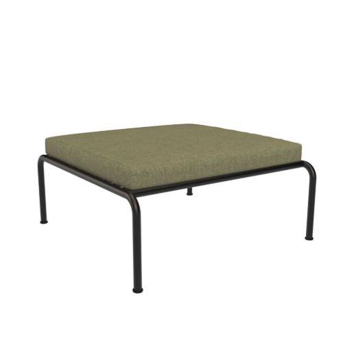 HOUE Avon Lounge Ottoman 81x81 cm - Leaf/Black