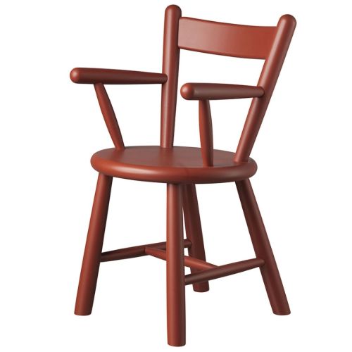 FDB Furniture Kinderstuhl Børge Mogensen P9 - Rot
