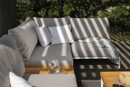 HOUE Level 2 Cozy Corner Rechts B: 173,5 cm - Muted White/Ash