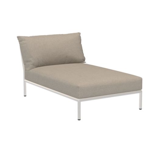 HOUE Level 2 Chaiselong B: 81 cm - Muted White/Ash