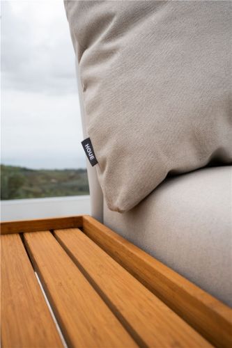 HOUE Level 2 Chaiselongue B: 81 cm - Muted White/Ash