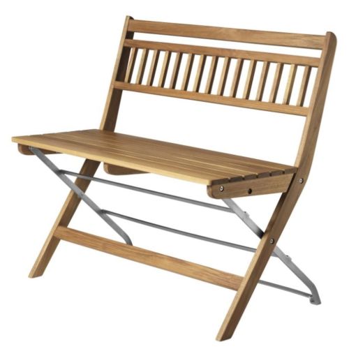 FDB Møbler M24 Lilleø Altanbænk SH: 45 cm - Natur Olieret Teak 