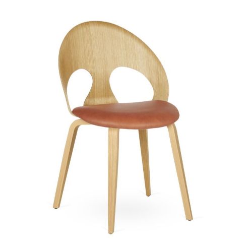 Vermund VL1100 Spisebordsstol  - Olieret Eg/Sierra Cognac Læder
