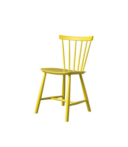 FDB Furniture J46 Poul M. Volther Stuhl – Buche lackiert/Gelb