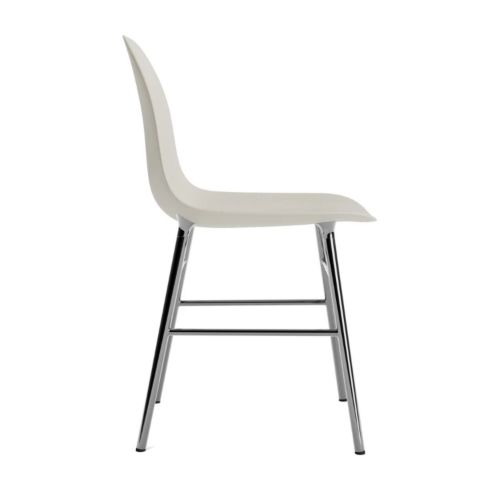 Normann Copenhagen Form Esszimmerstuhl - Chrom/Hellgrau