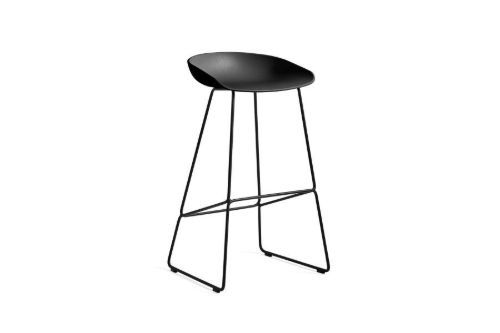 HAY AAS 38 Barstol High  - Black Powder Coated Steel/Black