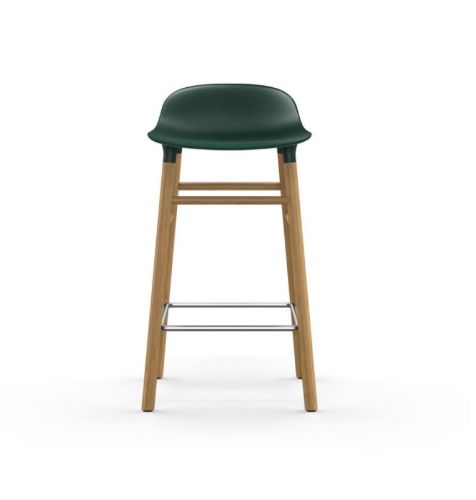 Normann Copenhagen Form Barhocker SH: 65cm - Grün/Eiche