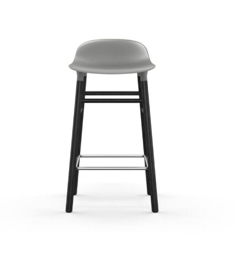 Normann Copenhagen Form Barhocker SH: 65cm - Grau/Schwarz