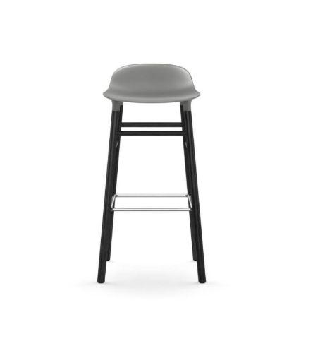 Normann Copenhagen Form Barhocker SH: 75 cm – Grau/Schwarze Eiche
