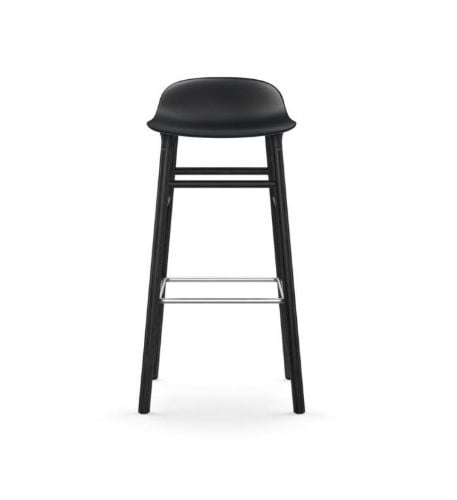 Normann Copenhagen Form Barhocker SH: 75 cm – Schwarz/Schwarze Eiche
