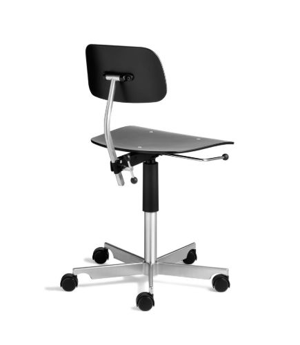 Montana Kevi 2533 Bürostuhl SH: 38-51 cm - Esche schwarz/Chrom