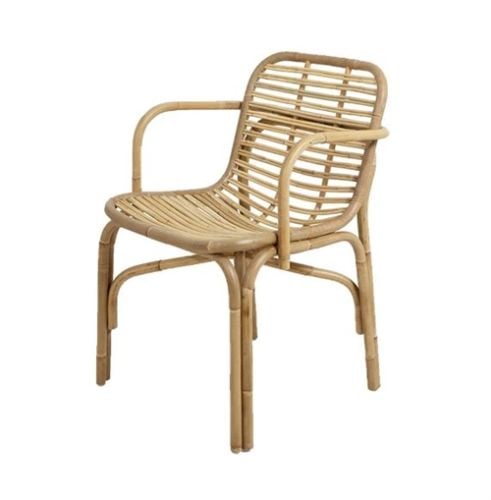 Cane-line Indoor Peak Spisebordsstol m. armlæn SH: 44 cm - Natural Rattan