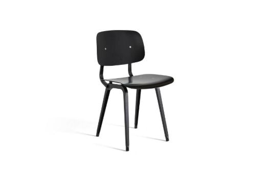 HAY Revolt Spisebordsstol  - Black Powder Coated Steel/Black